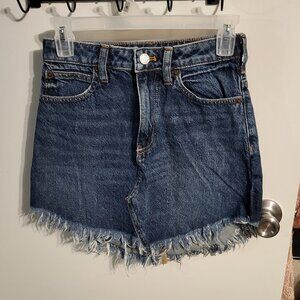FREE PEOPLE (WE THE FREE) DENIM JEAN MINI SKIRT SZ 24